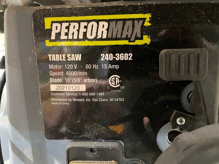 #5042-•-performax-10"-table-saw-image-5