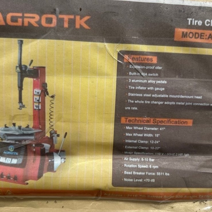 #1484 • AGROTK Tire Changer