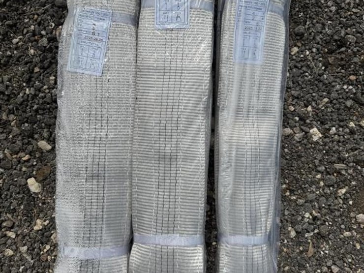 #146-•-(3)-webbing-slings-4-ton-x-2m,-4m-&-6m---grey-image-1