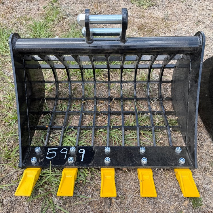 #600 • #599 • Rock Bucket for Mini Excavator