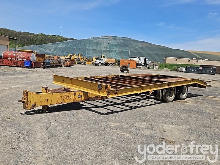 tag-equipment-trailer,-tandem-axle,-pintail-hitch-,-yellow-image-5