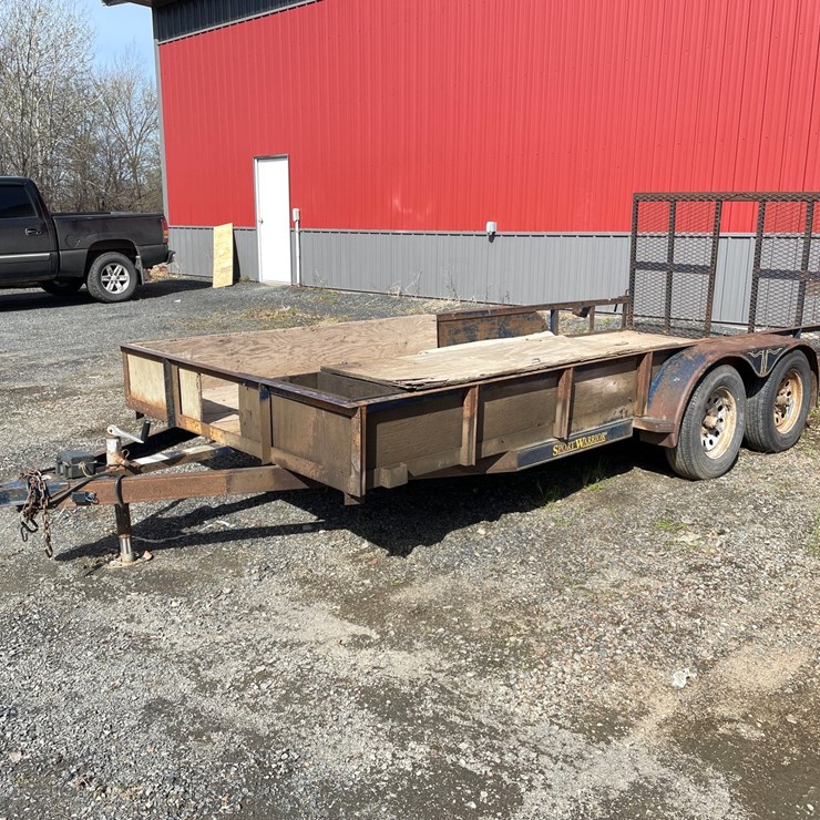 #107 • 2014 Sport Warrior 16' Tandem Axle Utility Trailer (Has WI Title)