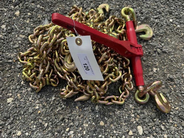 #120-•-(1)-9200-lb-ratchet-binder-&-(2)-3/8"-20'-chains-image-1