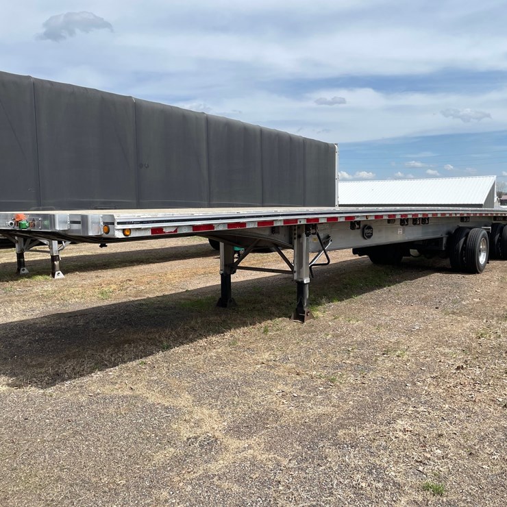 #10358 • 2018 MAC 53' Aluminum Flat Bed Semi Trailer (Has Title)