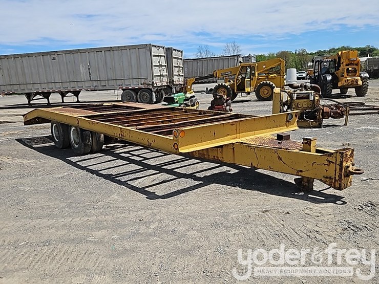 tag-equipment-trailer,-tandem-axle,-pintail-hitch-,-yellow-image-1