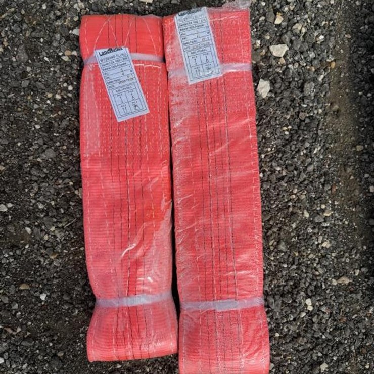 #145 • (2) Webbing Slings 5 ton x 4m & 6m Orange