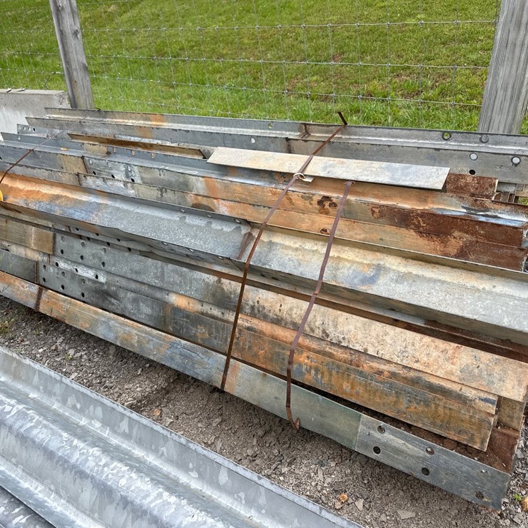 #1207 • Approx (50) 9ft long guardrail post