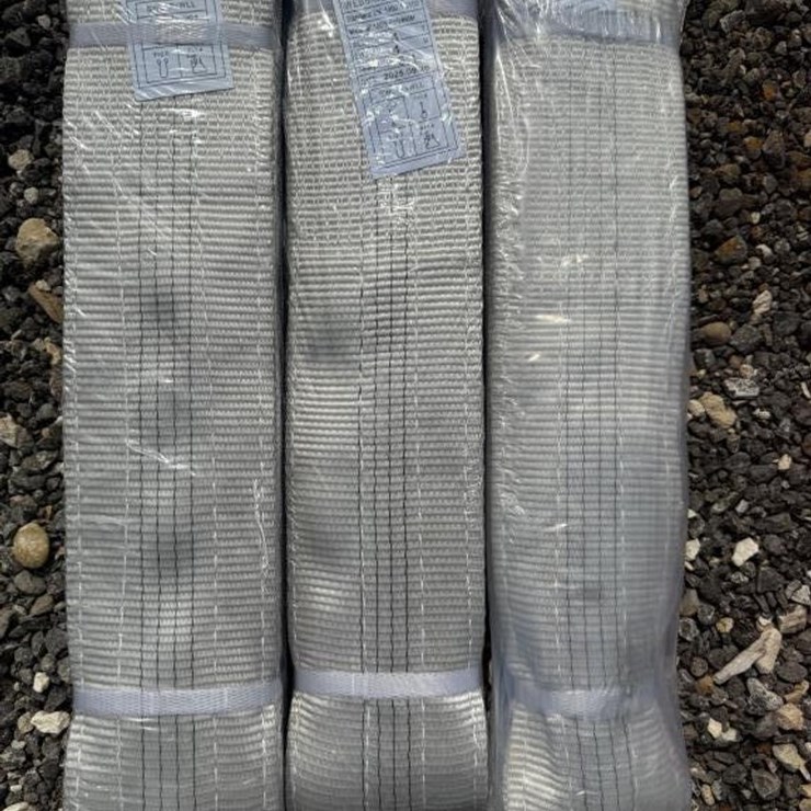 #162 • (3) Webbing Slings 4 ton x 2m, 4m & 6m - Grey