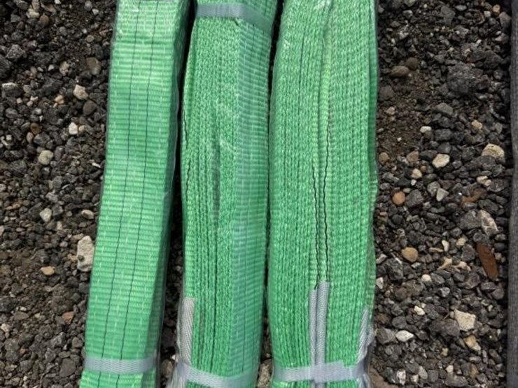 #160-•-(3)-webbing-slings-2-ton-x-2m,-4m-&-6m---green-image-1