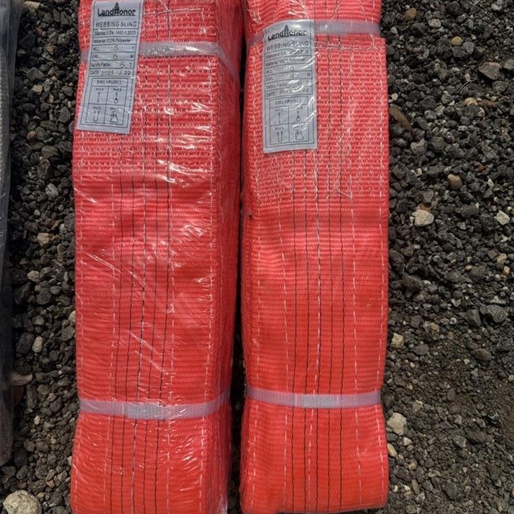 #164 • (2) Webbing Slings 5 ton x 4m & 6m Orange