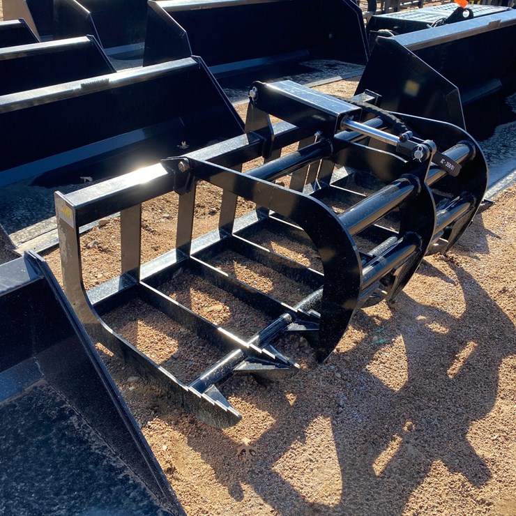 #4060 • 66" JMR Hydraulic Root Rake Grapple
