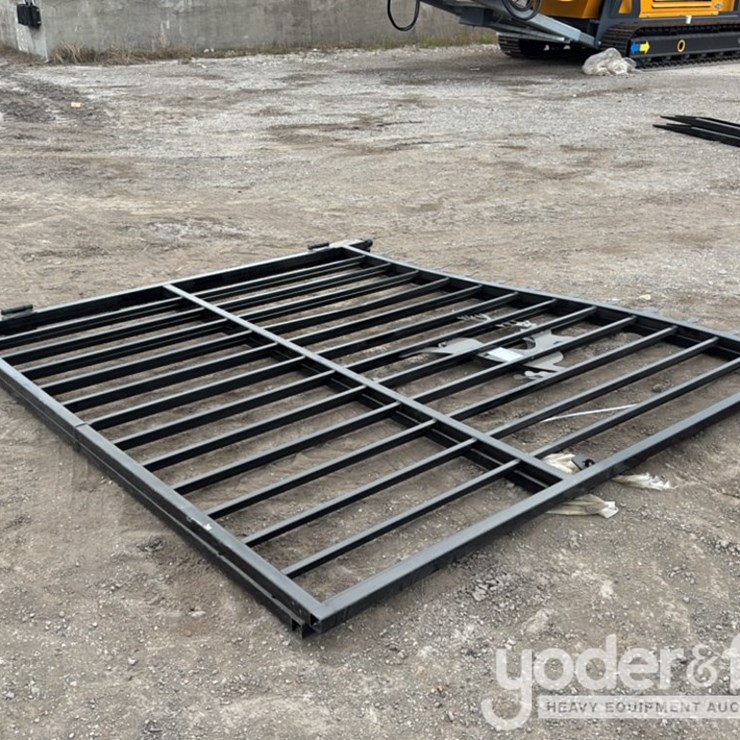 Unused SKLP 14' Bi-Parting Wrought Iron Gate