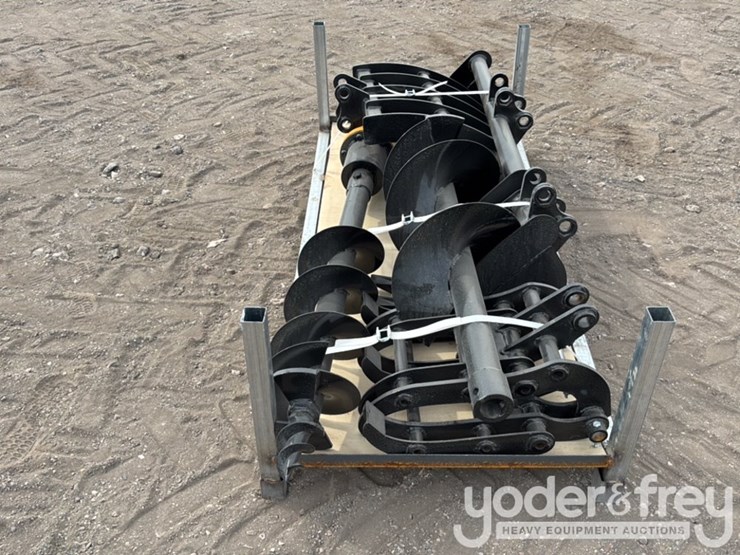 unused-miva-8pc.-excavator-attachments---rake,-ripper,-graber,-12"-auger,-16"-auger,-8"-narrow-bucket,-24"-bucket,-32"-bucket-image-2