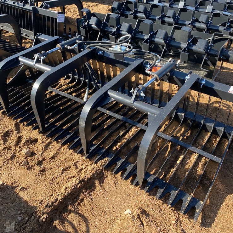 #4112 • New JCT 84" Skeleton Rock Grapple Bucket