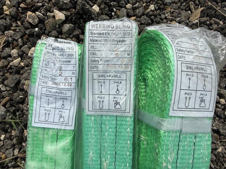#154-•-(3)-webbing-slings-2-ton-x-2m,-4m-&-6m---green-image-2