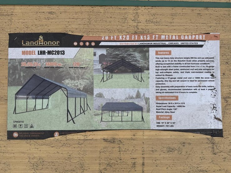 #67-•-20'-x-20'-x-13'-metal-carport-without-side-walls-image-2