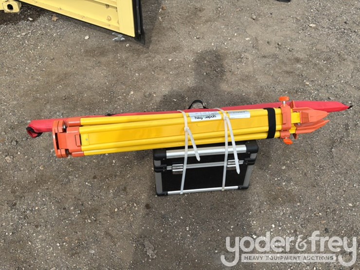 unused-sklp-self-leveling-rotary-laser-level-c/w-batteries,-receiver,-tripod,-grade-rod-image-2