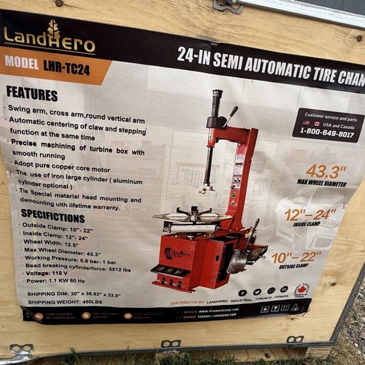 #49 • 24" Semi Automatic Tire Changer - LHR-TC24