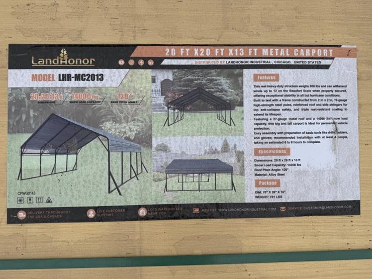 #66-•-20'-x-20'-x-13'-metal-carport-without-side-walls-image-2
