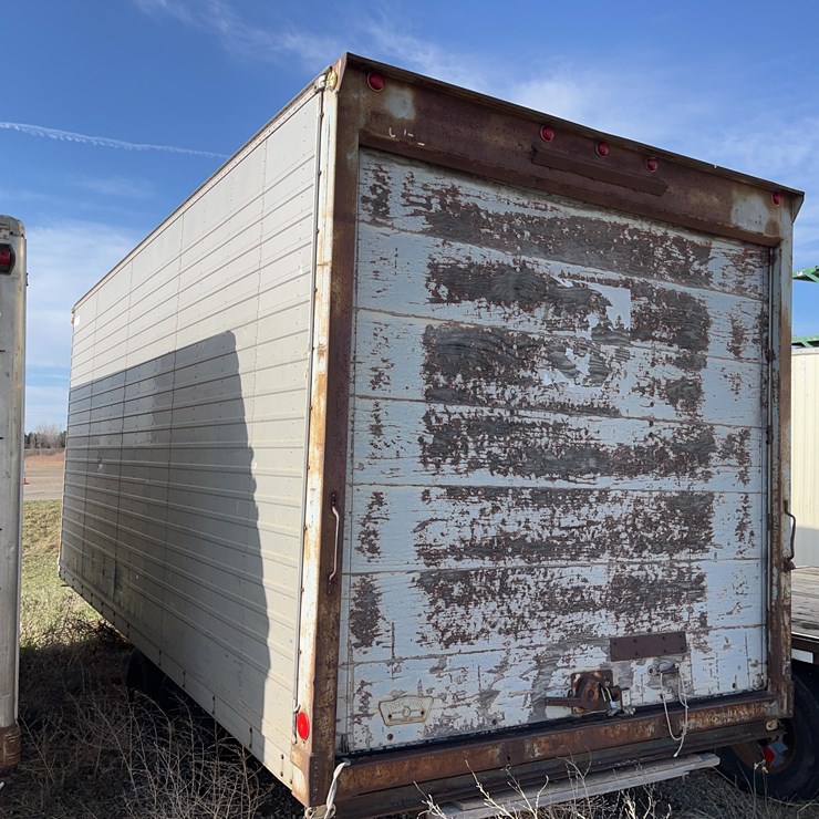 Enclosed Aluminum Job trailer.