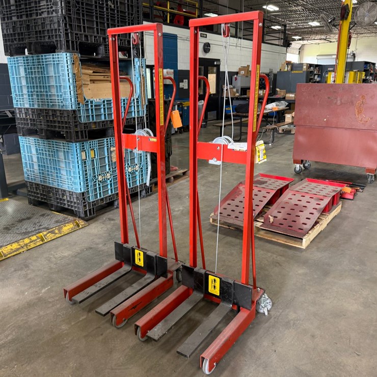 #2020 • (2) Wesco Industrial Products Winch-Operated Pedalifts