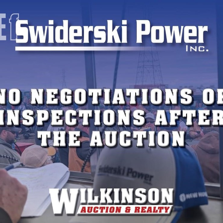 NO NEGOTIATIONS OR INSPECTIONS AFTER THE AUCTION!