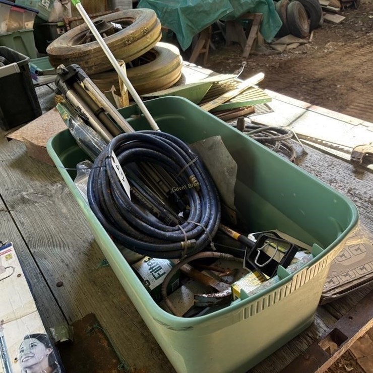 Assorted Tools, Hose, Etc