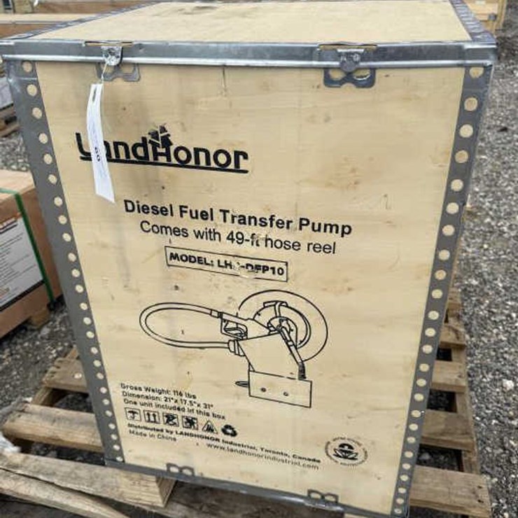 #60 • Diesel Fuel Transfer Pump w/ 49' Hose Reel