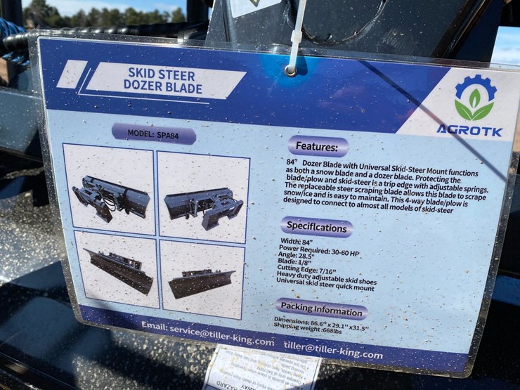 #4087-•-mower-king-84"-hydraulic-dozer-attachment-image-10