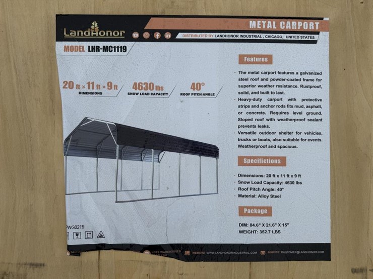 #65-•-20'-x-11'-x-9'-metal-carport-without-side-walls-image-2