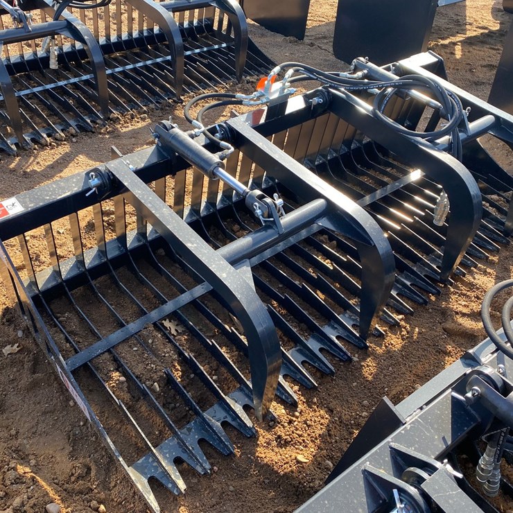 #4115 • New JCT 84" Skeleton Rock Grapple Bucket