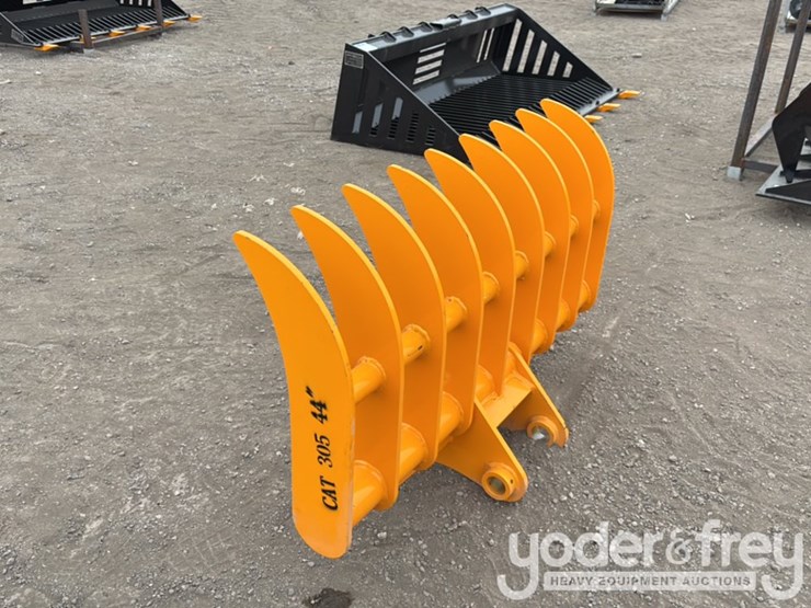 unused-giyi-dense-teeth-rake-to-suit-cat-3-5t-excavator-image-3