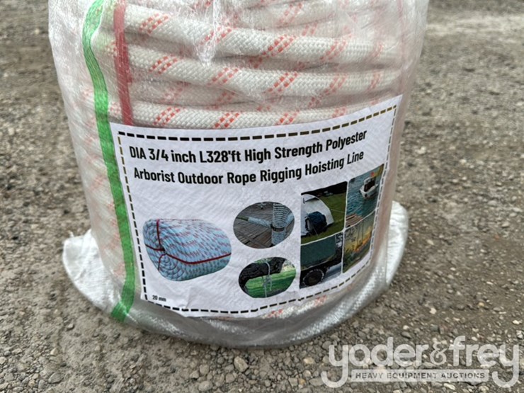 unused-dia-3/4’’-x-l328'-high-strength-polyesterarborist-outdoor-rope-rigging-hoisting-line-image-4