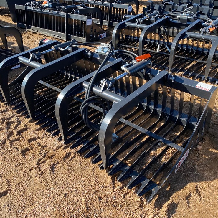 #4113 • New JCT 84" Skeleton Rock Grapple Bucket