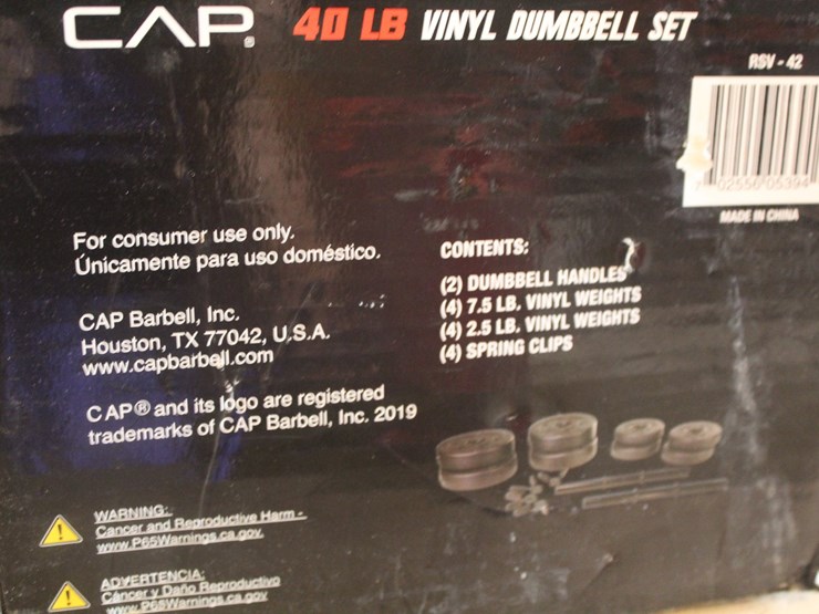 #2007-•-40lb-vinyl-dumbell-set-image-2