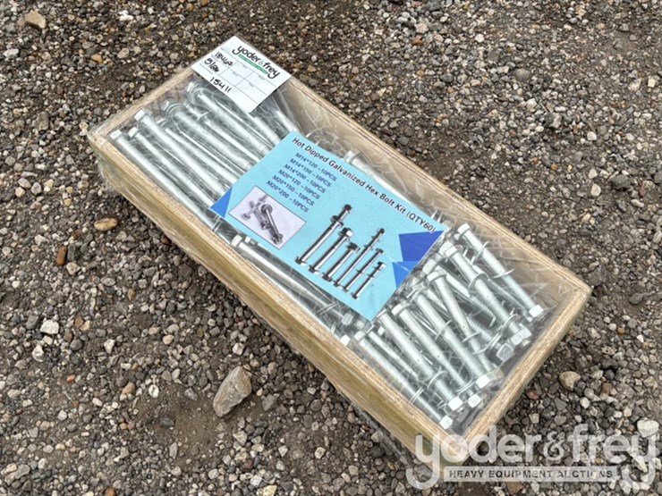 unused-hot-dipped-galvanized-hex-bolt-kit-(60-of)-image-2