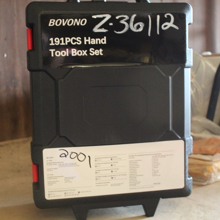 #2001 • BOVONO 191 PCS HAND TOOL BOX SET