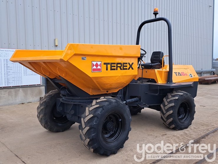 terex-6-ton-swivel-skip-dumper,-roll-bar-image-1