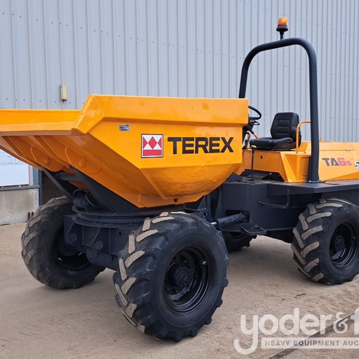 Terex 6 Ton Swivel Skip Dumper, Roll Bar