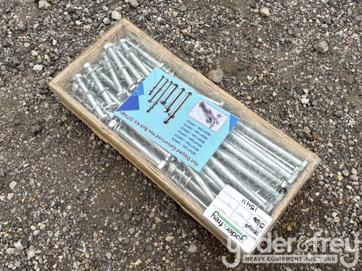 unused-hot-dipped-galvanized-hex-bolt-kit-(60-of)-image-4