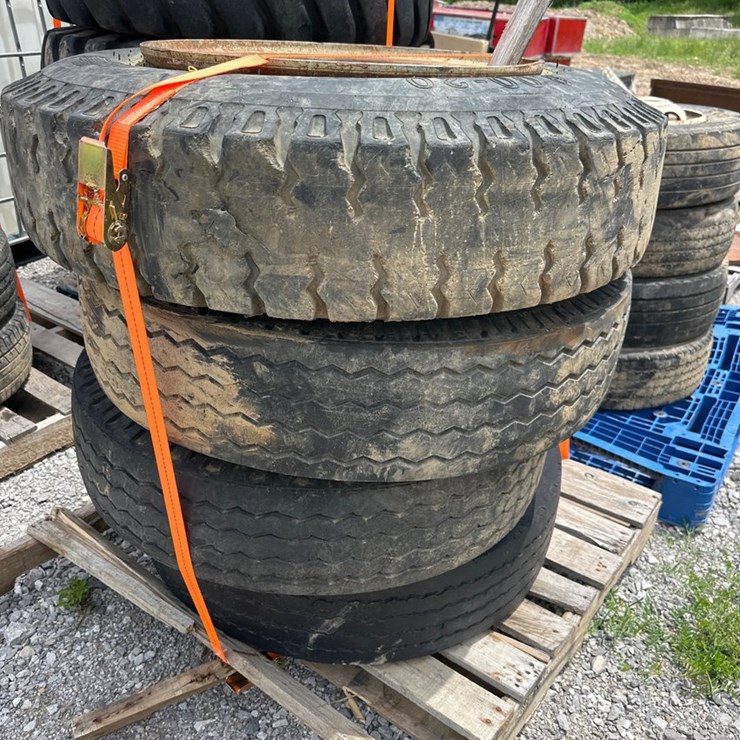 #1617 • (4) 9.00-20 Rims/Tires