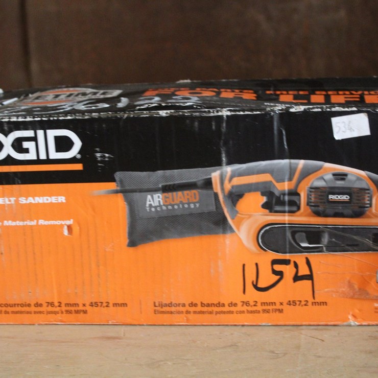 #1154 • RIDGID 3 X 18IN BELT SANDER