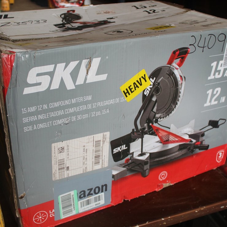 #3410 • SKIL 12IN COMPOUND MITER SAW