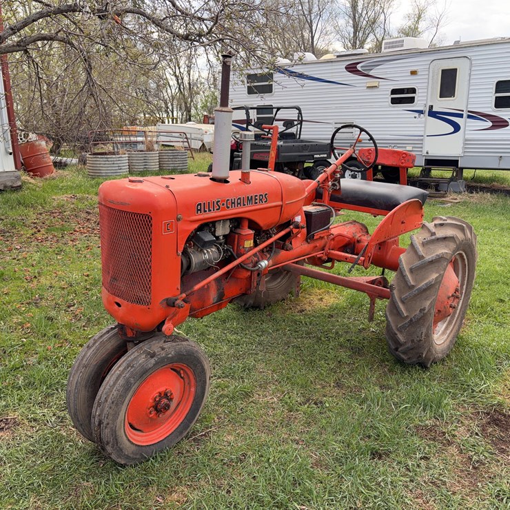 Allis-Chalmers C with Belly Mount Mower