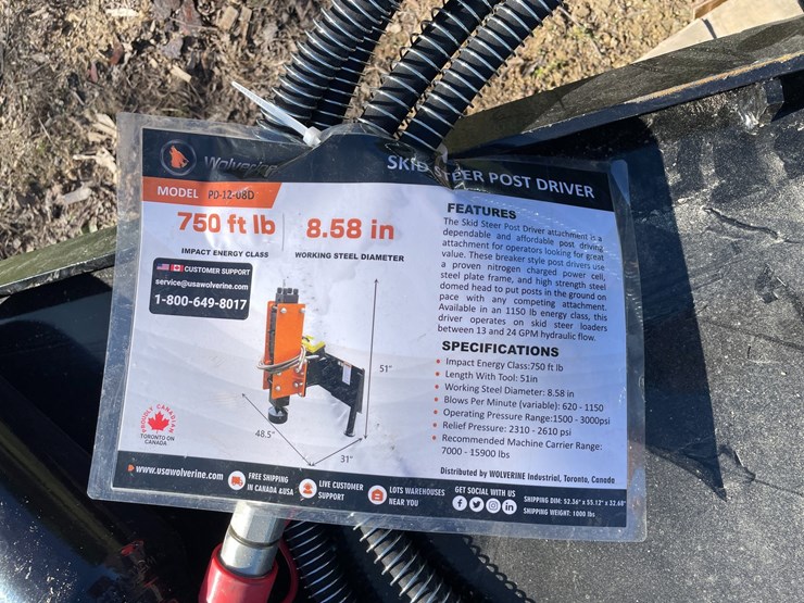 #2327-•-new-wolverine-skid-steer-post-driver-attachment-image-14