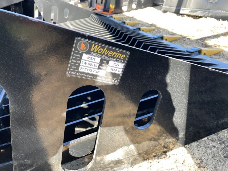 #2345-•-new-wolverine-78"-skid-steer-skelton-rock-screening-bucket-attachment-image-12