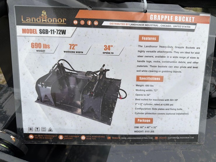 new-landhonor-sgb-11-72w-grapple-bucket-skid-steer-attachment-image-5