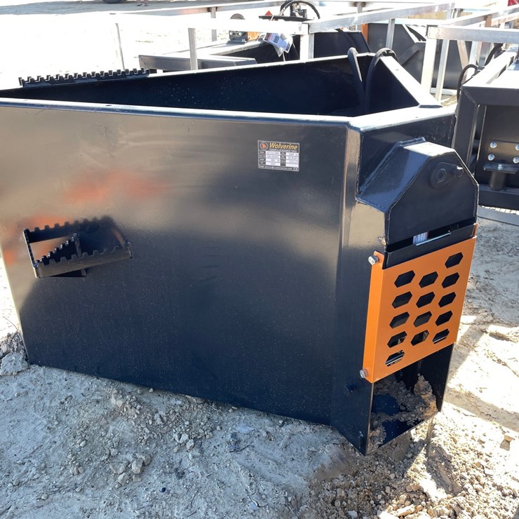 #2333 • New Wolverine Skid Steer Concrete Chuter Attachment