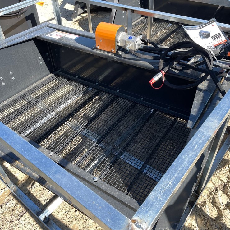 #2341 • New Wolverine Skid Steer Screening Bucket Attachment