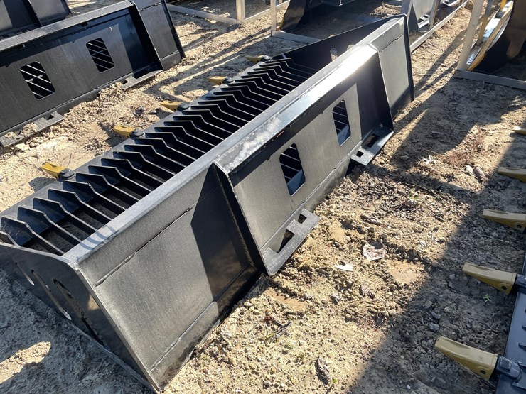 #2344-•-new-wolverine-84"-skid-steer-skelton-rock-screening-bucket-attachment-image-5